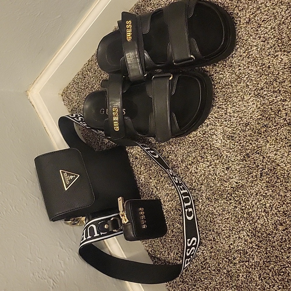 Women's Guess purse & sandles